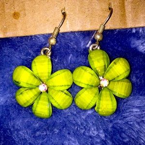 Green earrings